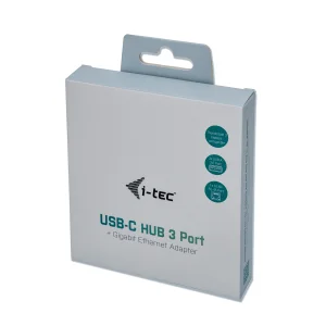 i-tec USB-C Metal HUB 3 Port + Gigabit Ethernet - obrázek 3