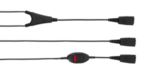 Jabra Supervisor Y-cord, QD-2xQD (mute switch) - obrázek 2
