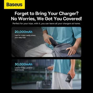 Baseus power banka Star-Lord 30000 mAh 22,5W USB/USB-C černá - obrázek 3