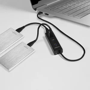 AXAGON HUE-S2B, 4x USB 3.0 CHARGING hub, micro USB nap. konektor, kabel USB-A 30cm - obrázek 11