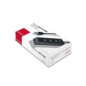 AXAGON HUE-S2B, 4x USB 3.0 CHARGING hub, micro USB nap. konektor, kabel USB-A 30cm - obrázek 6
