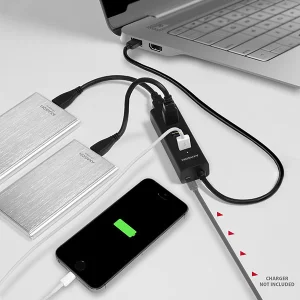 AXAGON HUE-S2B, 4x USB 3.0 CHARGING hub, micro USB nap. konektor, kabel USB-A 30cm - obrázek 9
