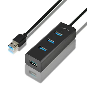 AXAGON HUE-S2BL, 4x USB 3.0 CHARGING hub, micro USB nap. konektor, kabel USB-A 1.2m - obrázek 10