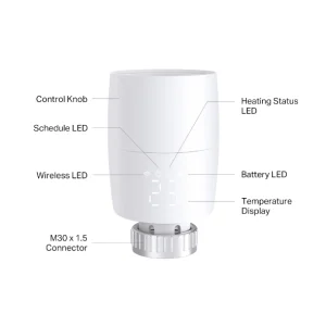 TP-link KE100 Kasa Smart Thermostatic Radiator Valve - obrázek 2