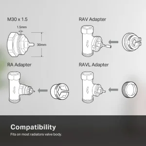 TP-link KE100 Kasa Smart Thermostatic Radiator Valve - obrázek 3