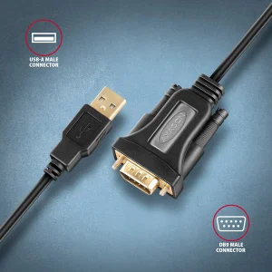 AXAGON ADS-1PQN, USB-A 2.0 - sériový RS-232 DB9-M FTDI adaptér / kabel 1.5m - obrázek 2