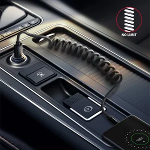 AXAGON BUCM-AM10TB, TWISTER kabel USB-C <-> USB-A, 0.6m, USB 2.0, 3A, ALU, tpe, černý - obrázek 5
