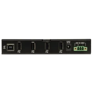 Rozbočovač 4x USB 2, průmyslový, odolnost ESD 15kV, kovové pouzdro, možnost montáže - obrázek 3