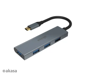 AKASA - externí USB hub - USB typ-C na 4 x USB 3.0 - obrázek 2