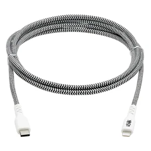 Kabel USB-C 2.0 / Lightning, s LED diodou, MFi, (Samec/Samec), odolný kabel, 3.05m - obrázek 3