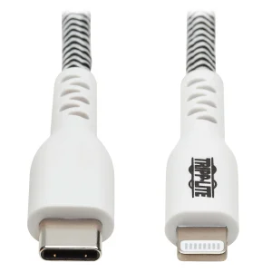 Kabel USB-C 2.0 / Lightning, s LED diodou, MFi, (Samec/Samec), odolný kabel, 3.05m