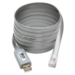 Adaptér USB-A / RJ45, kompatibilní s Cisco, 250Kb/s (Samec/Samec), šedý kabel 1.83m