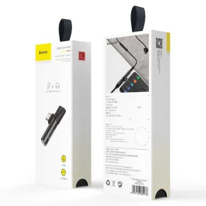 Baseus CATL41-01 Rozbočovač USB-C/3.5mm Jack Black - obrázek 2