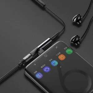 Baseus CATL41-01 Rozbočovač USB-C/3.5mm Jack Black - obrázek 3