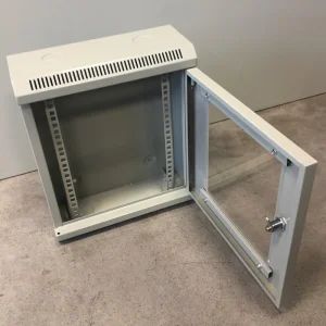 10" rack jednodílný 9U/140 DATACOM Šedý Skl. dv. - obrázek 2