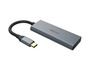 AKASA - externí USB hub - USB type-C s  HDMI