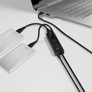 AXAGON HUE-S2BP, 4x USB 3.0 CHARGING hub, vč. AC adaptéru, kabel USB-A 1.2m - obrázek 3