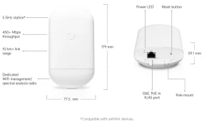 Ubiquiti NanoStation 5AC Loco (bez PoE adaptéru) (LOCO5AC) - obrázek 2