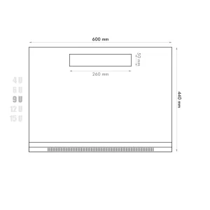 Datacom 19" rozvaděč 9U/450 mm (sklo) černý - obrázek 11