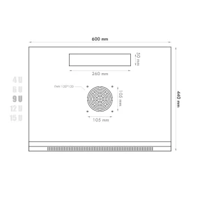 Datacom 19" rozvaděč 9U/450 mm (sklo) černý - obrázek 12