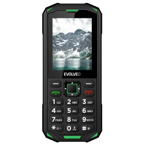 EVOLVEO StrongPhone X5, IP68 odolný Dual SIM telefon, 2,4"LCD, 2500mAh, černo-zelený - obrázek 4