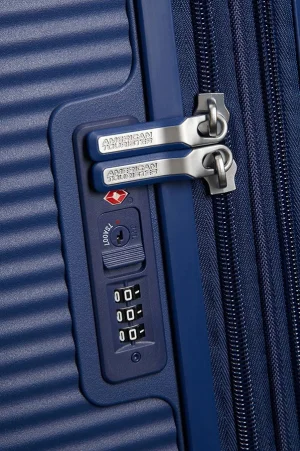 American Tourister Soundbox Spinner Exp. 67 Navy - obrázek 5