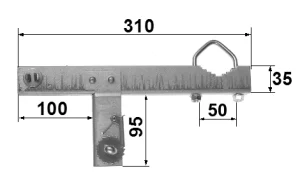 Úchyt na komín OK-43T13N - bez nutnosti vrtání - obrázek 3