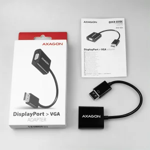 AXAGON RVD-VGN, DisplayPort -> VGA redukce / adaptér, FullHD, 1920*1200 - obrázek 3