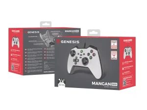 Drátový gamepad Genesis MANGAN 300, pro PC/Switch/Mobil, bílý - obrázek 3