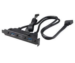 AKASA - USB 3.1 gen 2 typ C a 2xTyp A 3.0 záslepka - obrázek 2