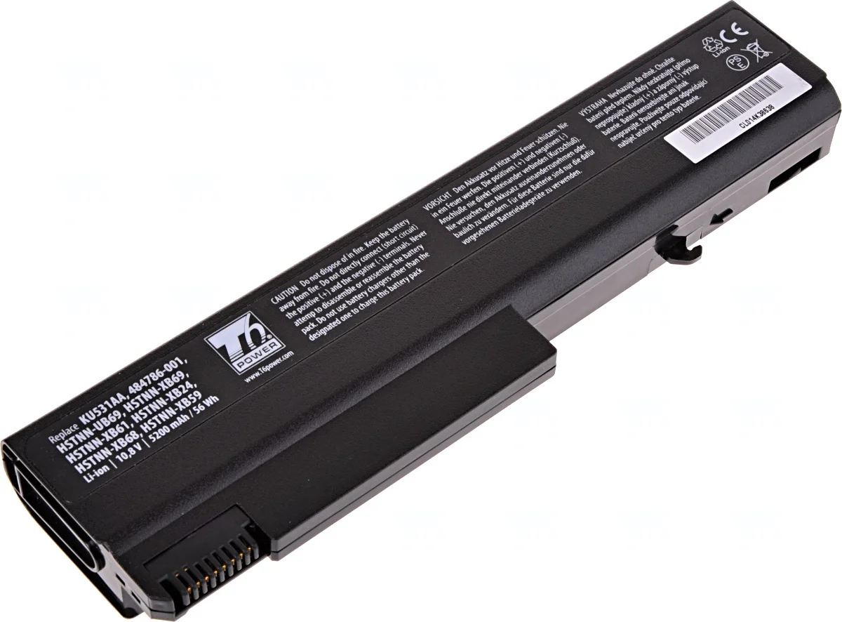 Baterie T6 Power pro HP 6530b, 6730b, 6930b, ProBook 6440b, 6450b, 6540b, 5200mAh, 56Wh, 6cell