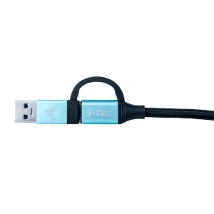i-tec kabel USB-C na USB-C s integrovanou redukcí na USB-A/3.0 - obrázek 2