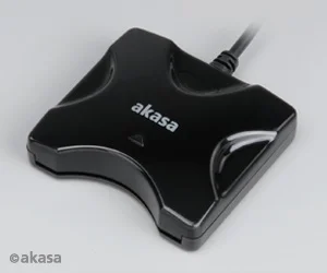 AKASA externí čtečka Smart karet - černá - obrázek 3