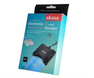 AKASA externí čtečka Smart karet - černá - obrázek 4