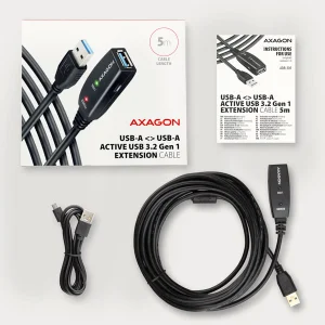 AXAGON ADR-305, USB 3.2 Gen 1 A-M -> A-F aktivní prodlužovací / repeater kabel, 5m - obrázek 5