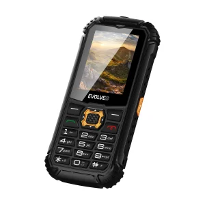 EVOLVEO StrongPhone Q1, IP68 odolný Dual SIM telefon, 2,4"LCD, 1800mAh, černo-oranžový - obrázek 8