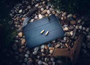 Tactical Book Tri Fold Pouzdro pro iPad 11 2025/10.9 2022 Black - obrázek 6