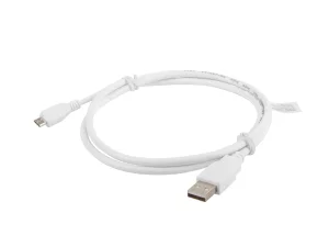 LANBERG Kabel USB 2.0 AM/Micro, 1m, bílý - obrázek 2