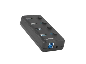 Natec Mantis 2 aktivní rozbočovač s funkcí nabíjení 4x USB 3.0 HUB, vypínač, napájecí adaptér - obrázek 4