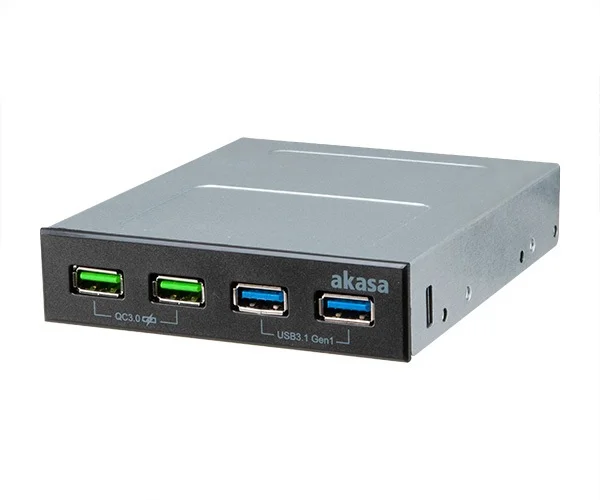 AKASA USB hub 2 x Quick Charge 3.0 + 2 x USB 3.1