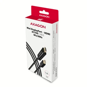 AXAGON RVDM-HI14C2, Mini DisplayPort -> HDMI 1.4 redukce / kabel 1.8 m, 4K/30Hz - obrázek 2