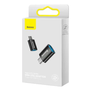Baseus ZJJQ000001 Ingenuity Mini OTG Adaptér z USB-A na USB-C Black - obrázek 3