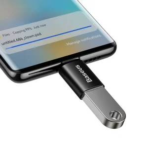 Baseus ZJJQ000001 Ingenuity Mini OTG Adaptér z USB-A na USB-C Black - obrázek 4
