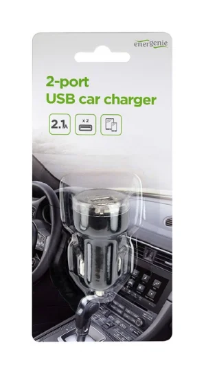 Gembird 2x USB nabíječka do auta 2,1A, černá - obrázek 3