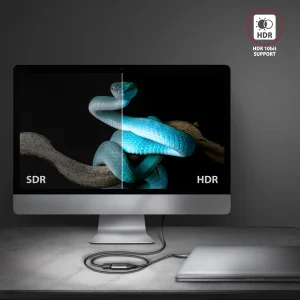 AXAGON RVC-HI2M, USB-C -> HDMI 2.0a redukce / adaptér, 4K/60Hz HDR10 - obrázek 6