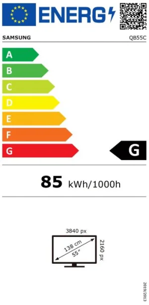 55" LED Samsung QB55C - UHD, 350cd, MI, 16/7 - obrázek 2