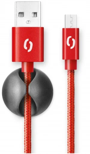ALIGATOR PREMIUM 2A kabel, Micro USB 2m, červený - obrázek 2