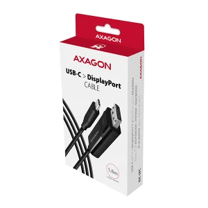 AXAGON RVC-DPC, USB-C -> DisplayPort redukce / kabel 1.8m, 4K/60Hz - obrázek 8