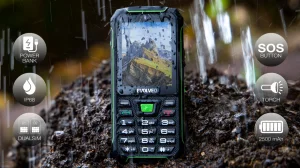 EVOLVEO StrongPhone W4, IP68 odolný Dual SIM telefon, 2,8"LCD, 2500mAh, Powerbanka, černo-zelený - obrázek 9