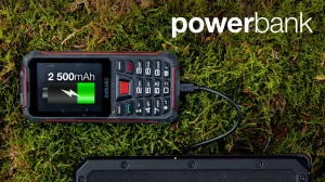 EVOLVEO StrongPhone W4, IP68 odolný Dual SIM telefon, 2,8"LCD, 2500mAh, Powerbanka, černo-červený - obrázek 12